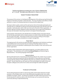 PRACTICAL INFORMATION &ndash; EUROPEAN PARTICIPANTS