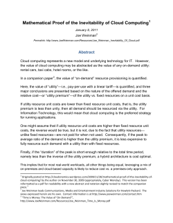 Mathematical Proof of the Inevitability of Cloud