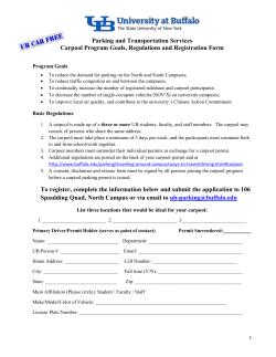 the UB Carpool Application