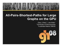 All-Pairs-Shortest-Paths for Large Graphs on the GPU
