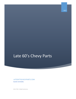 Late 60*s Chevy Parts