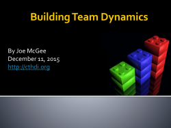 Building Team Dynamics