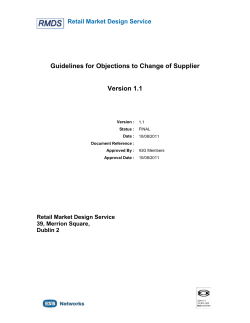 Retail Market Design Service doc template