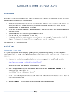 Column, Pie Census Data