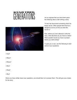 Let us suppose that you have been given the following idea to start