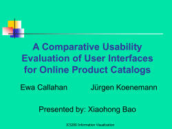 A Comparative Usability Evaluation of User Interfaces for Online