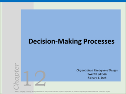 Chapter 12: Decision