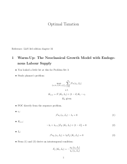 Optimal Taxation