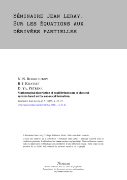Mathematical description of equilibrium state of classical
