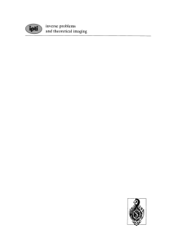 inverse problems and theoretical imaging