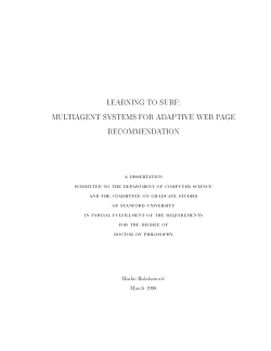 learning to surf: multiagent systems for adaptive web page