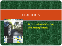 Activity-Based Costing