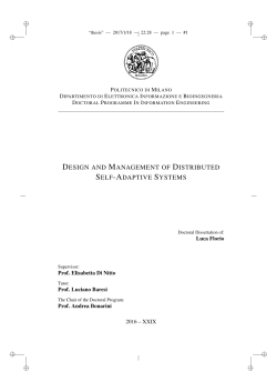 Design and Management of Distributed Self