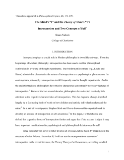 The Mind`s - University of Arizona