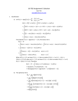 10-702 Assignment 5 Solution Jiyan Pan