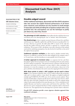 Discounted Cash Flow (DCF) Analysis
