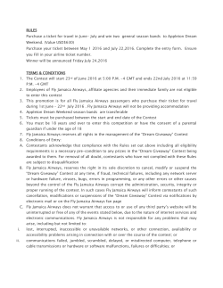 RULES Purchase a ticket for travel in June