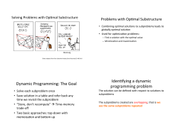 Dynamic(Programming:(The(Goal( Iden4fying(a(dynamic