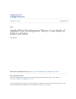 Applied Post-Development Theory: Case Study of
