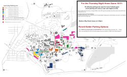 For the Thursday Night Home Game 10/31: Permit Holder Parking