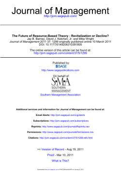 Journal of Management