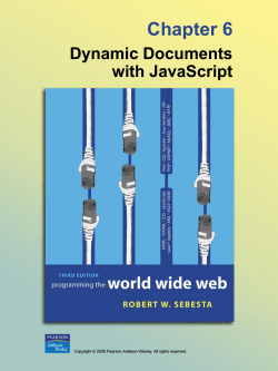 Dynamic Documents with JavaScript
