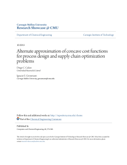 Alternate approximation of concave cost functions for process