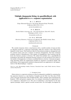 Multiple changepoint fitting via quasilikelihood, with application to