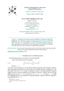 On an Open Problem of F. Qi