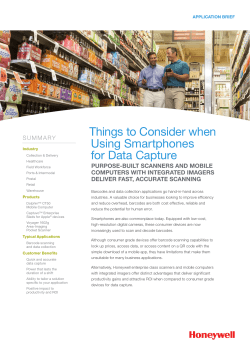 Things to Consider when Using Smartphones for Data Capture