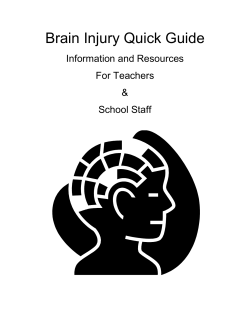 Brain Injury Quick Guide - Iowa High School Athletic Association
