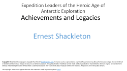 Expedition Leaders of the Heroic Age of Antarctic