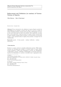 Enforcement and Validation (at runtime) of Various Notions of Opacity