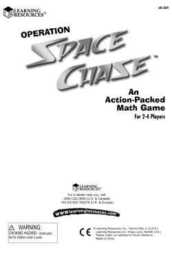 An Action-Packed Math Game OPERATION