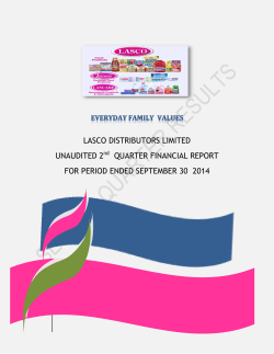 LASCO DISTRIBUTORS LIMITED UNAUDITED 2nd QUARTER