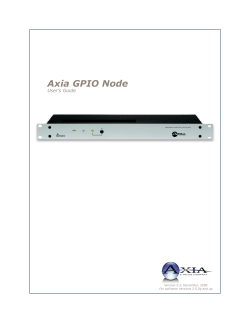 Axia GPIO Node - The Telos Alliance