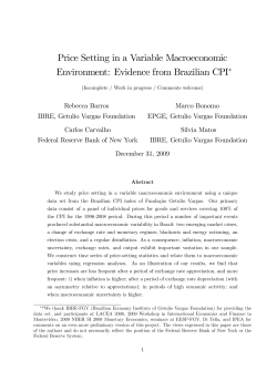 Price Setting in a Variable Macroeconomic Environment: Evidence
