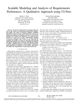 Scalable Modeling and Analysis of Requirements Preferences: A