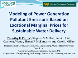 Modeling of Power Generation Pollutant Emissions Based on