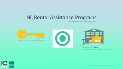 NC Rental Assistance Programs - North Carolina Housing Coalition