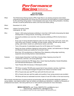 2016 PRI SHOW MEDIA FACT SHEET What