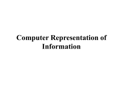 Real Numbers Representation (cont`d)
