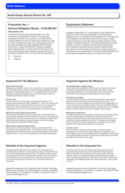 South Kitsap School District No. 402 Proposition No. 1 General