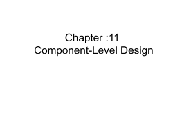 Ch:11 Modeling component