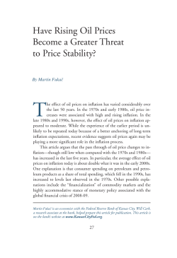 Have Rising Oil Prices Become a Greater Threat to