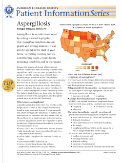 Aspergillosis - American Thoracic Society