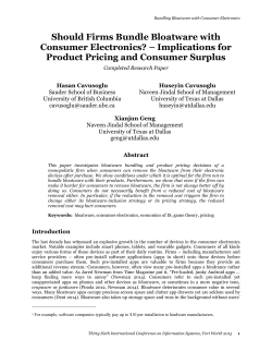 Should Firms Bundle Bloatware with Consumer Electronics? &acirc;&bull;fi