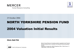 2004 Valuation Initial Results