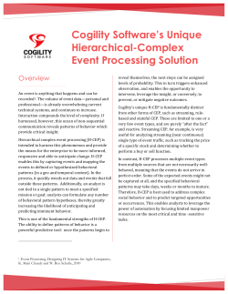 Cogility Software`s Unique Hierarchical