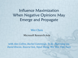 Influence maximization when negative opinions may